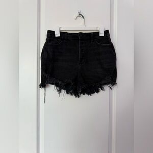 Hollister Black Curvy Ultra High-Rise Mom Short 3", Hollister Vintage Stretch